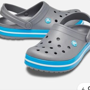 Gray Kids Crocs